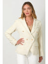 Tweed Fringe Edge Blazer