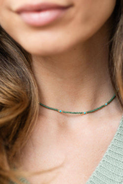 Miyuki Delica Stone Necklace