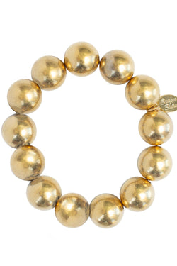 Gold Bead Stretch Bracelet