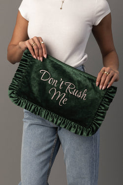 Ruffle Saying Travel Pouch