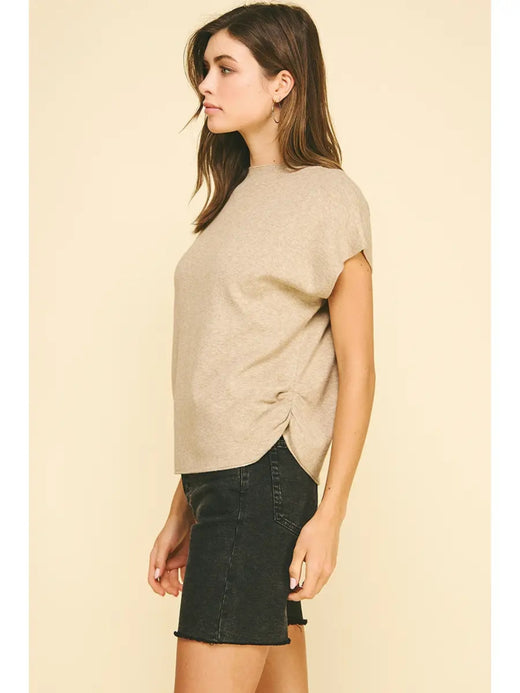 Sweater Vest with Shirring Detail