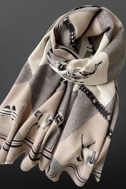 Equestrian Viscose Winter Scarf