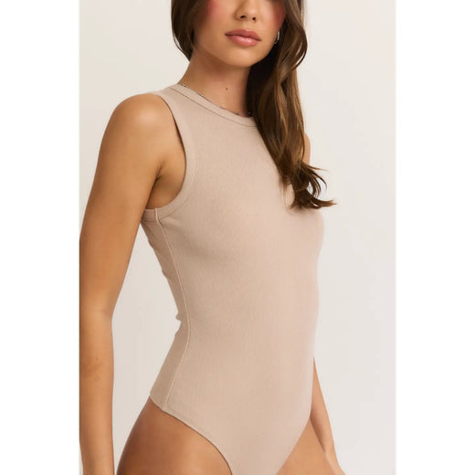 Round Neck Sleeveless Bodysuit