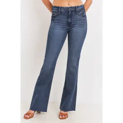 High Rise Scissor Cut Flare Jeans