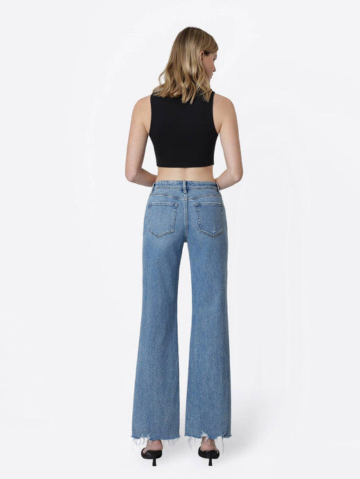 High Rise Slant Vintage Flare JeansI