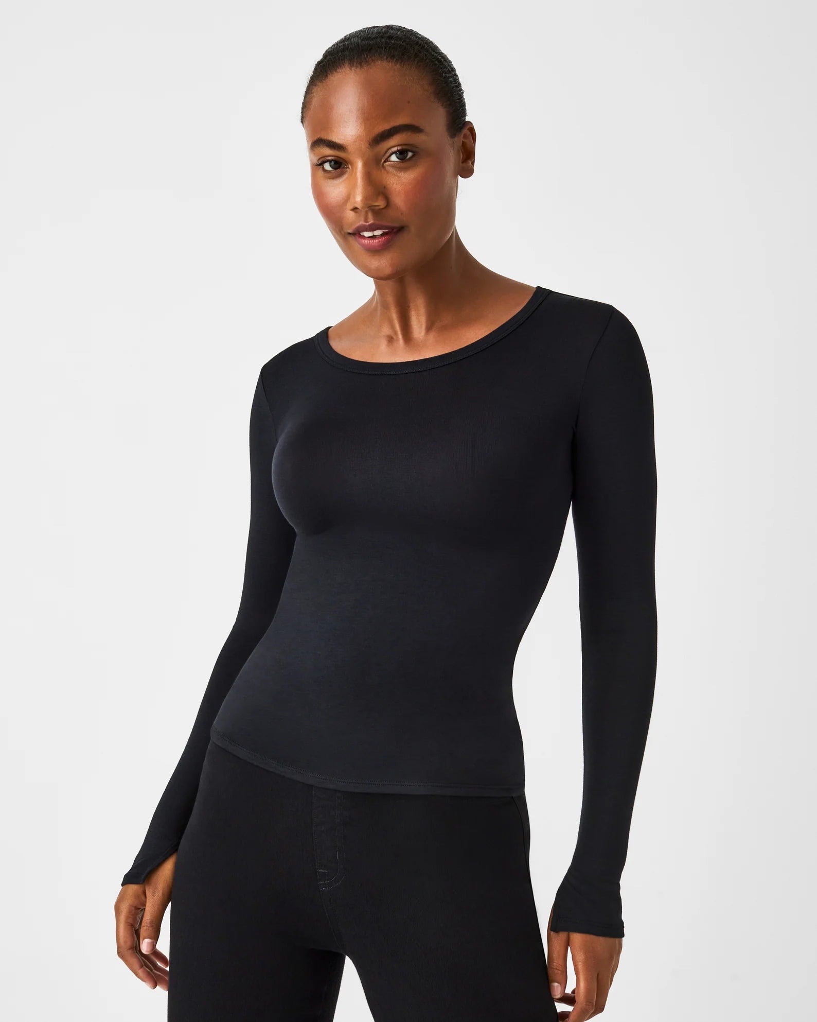 Spanx Better Base Long Sleeve Crew Shirt