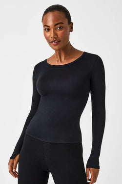 Spanx Better Base Long Sleeve Crew Shirt