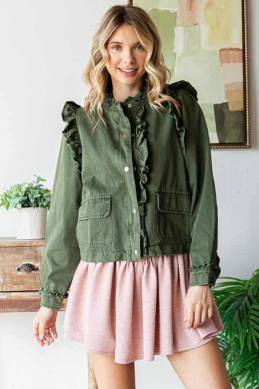 Olivia Ruffle Jacket