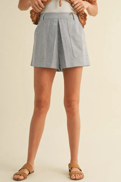 Striped High Waist Skort
