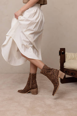 Vienna Leopard Ankle Bootie