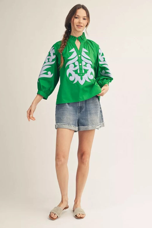 Baroque Applique Top