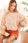 Fringe Boatneck Blouse