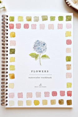 Flowers Watercolor Workbook