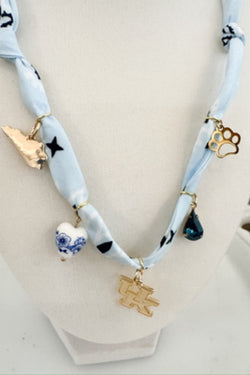 UK Scarf Charm Necklace