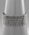 6 Row Metal Beads Stretch Bracelet