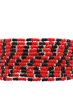 Game Day Seed Bead Bracelet