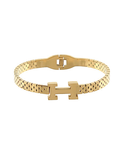 H Inspired Designer Cuff