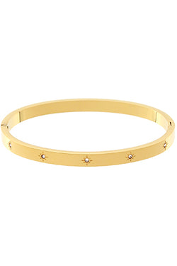 Star Engraved Bangle