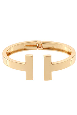 T-Bar Open Bangle Bracelet