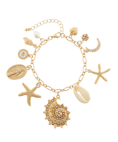 Guadelope & Sea Life Charm Bracelet