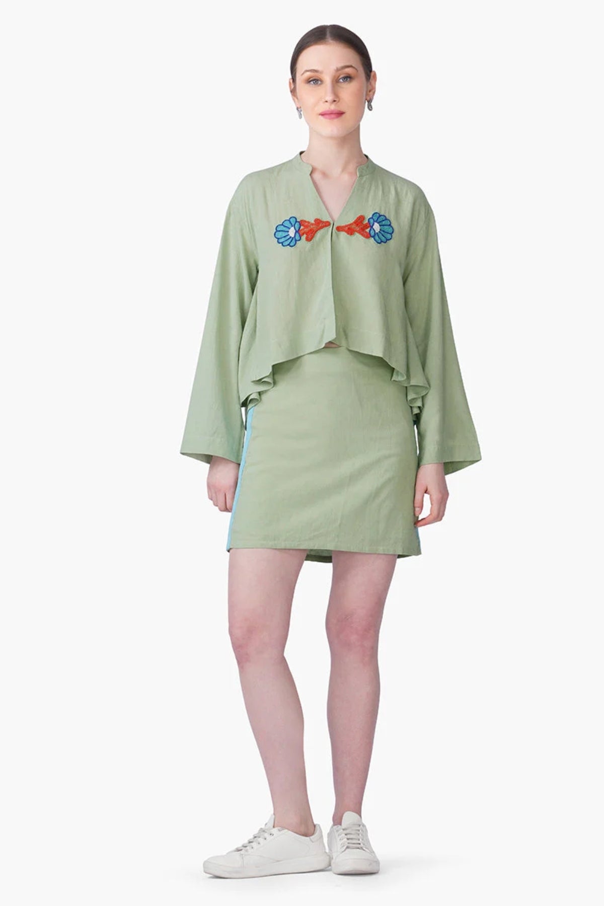 Evergreen Fitted Skirt