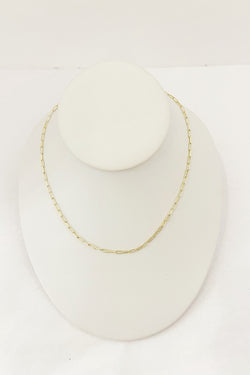 14K Gold Filled Paperclip Necklace