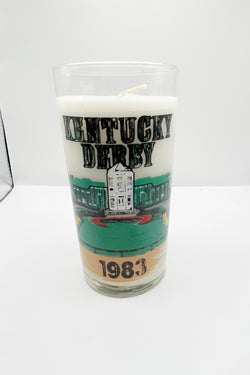 Kentucky Derby Glass Candle