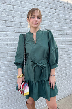 Forest Green Mini Dress