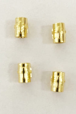 18K Gold Polished Cross Slider Charm