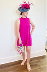 Benson Trapeze Mock Neck Mini Dress