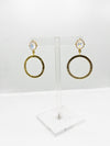 Opalite Beaded Hex Dangle Earring