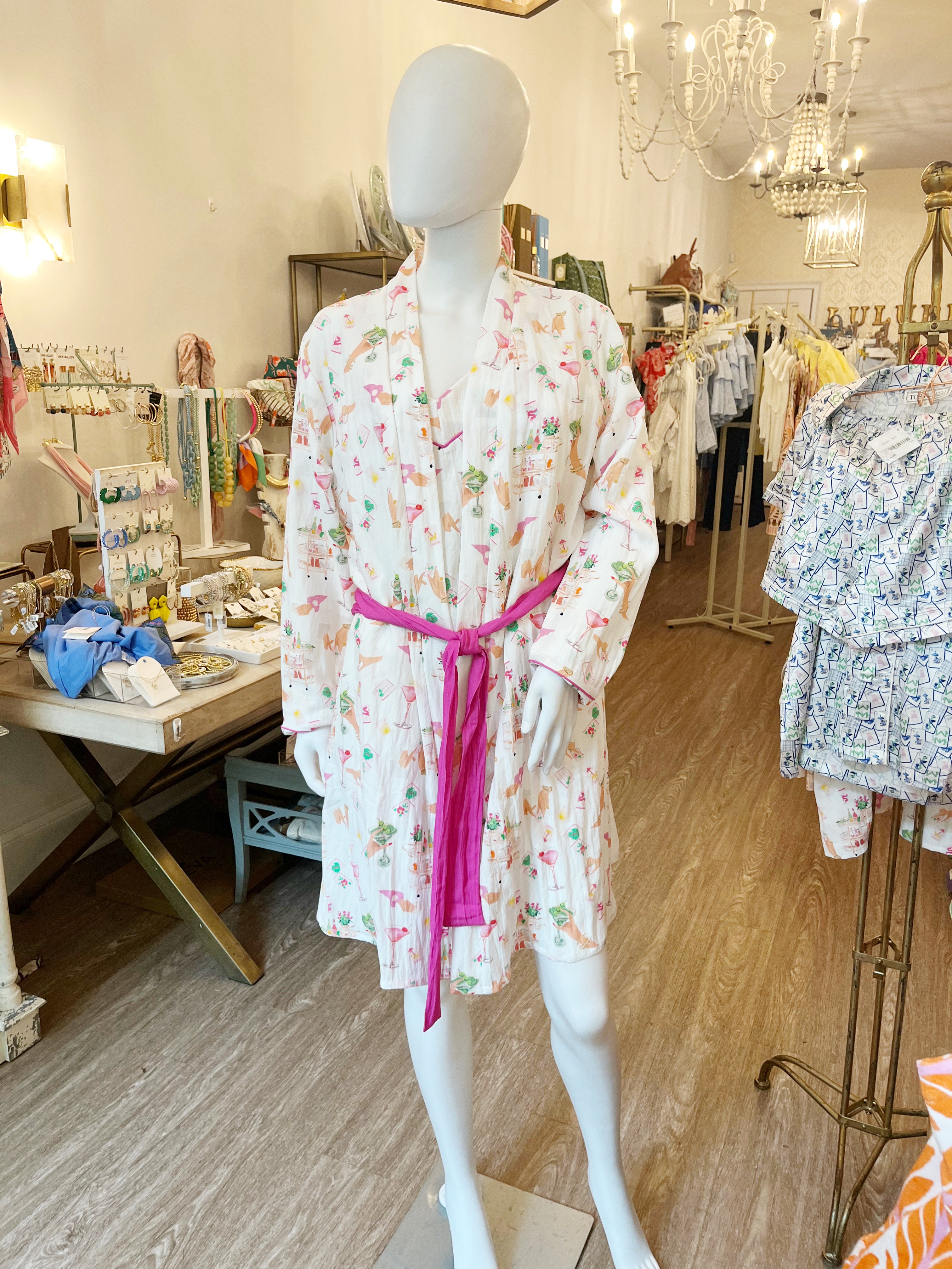 MAHJONG! - Tie Front Robe