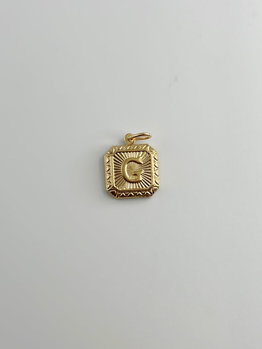 Initial Charm - Square Initial Letter