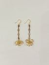 Verdier Amber Crystal Drop Earrings