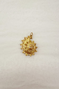 Spiral Pearl Shell Charm