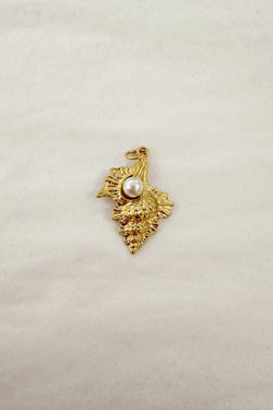 Seashell with Pearl Charm
