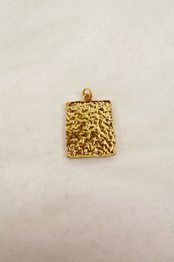 Hammered Rectangle Textured Charm