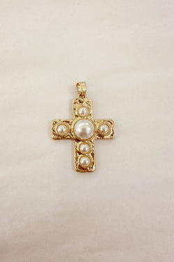 Vintage Pearl Cross