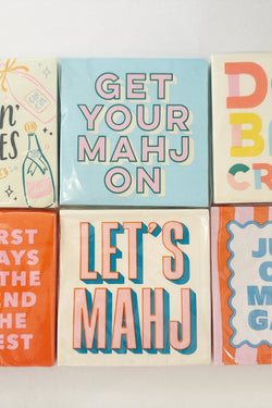 Mahjong Cocktail Napkins- Just One More Game