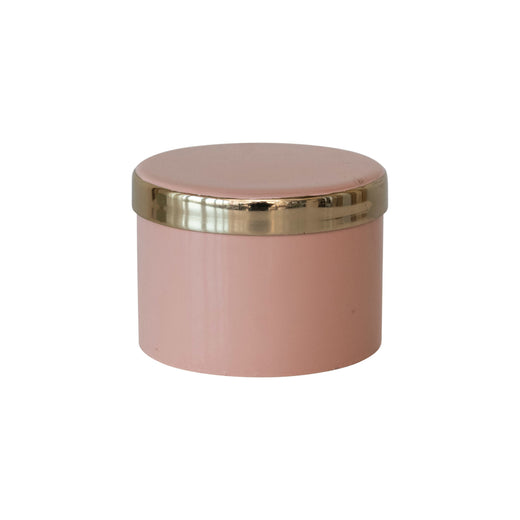 Decorative Enameled Metal Box w/ Lid