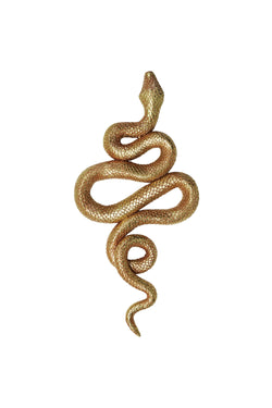 Resin Snake Wall Décor, Gold Finish