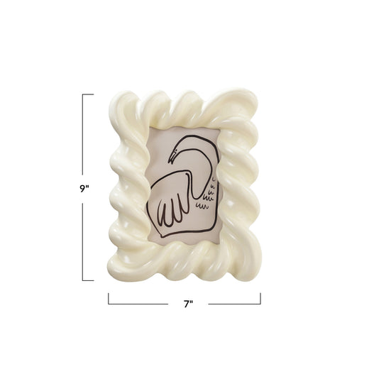 Resin Twisted Photo Frame , 4" x 6" Photo