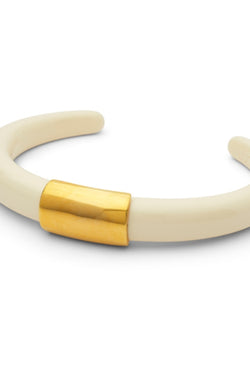 Lucas Jack Resin & Gold Accent Cuff