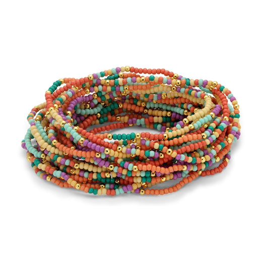 2mm Stretch Seed Bead Bracelet