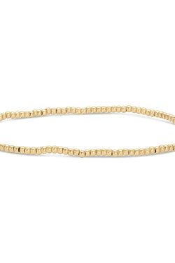 2mm Gold Bead Stretch Bracelet