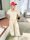 Spanx, Air Essentials French Ribbed  Wide Leg Pants