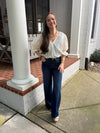High Rise  Dark Wide Leg JeansI