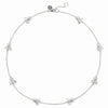 Julie Vos, Bee Delicate Station Necklace - Silver