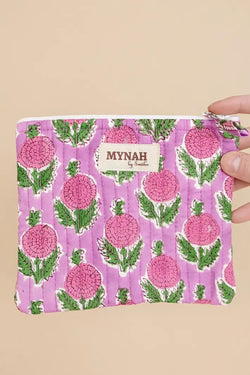 Mynah Quilted Coin/Accessory Pouch