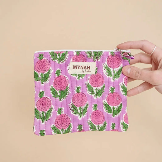 Mynah Quilted Coin/Accessory Pouch